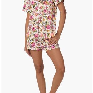 BedHead women’s  Floral Pajama Set in Pink and Gold
